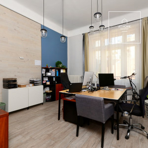 A renovated two-bedroom apartment is available for rent in the 5th district of Budapest, in Lipótváros