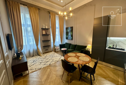 A premium two-bedroom apartment is available for rent in Budapest, 6th district, Terézváros.\"