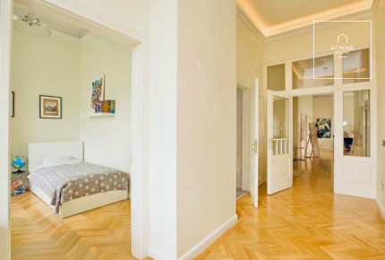 Stunning apartment in villa with garden and views for rent Budapest II. district, Rózsadomb