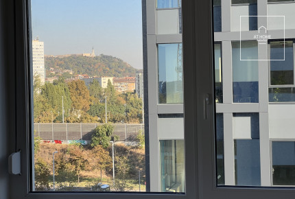 With a panoramic view to the Gellért-hill, a newly built 2-bedroom apartment for rent in the 11th district, near to Infopark and Kopaszi-gát. A parking space and a seperate storage is included in the price.