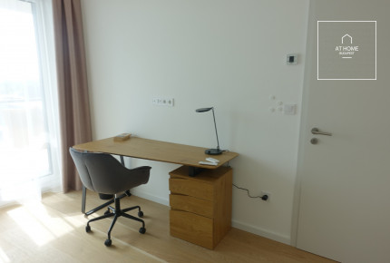 Newly built 2-bedroom apartment with panoramic views for rent in the III. district, Óbudai Duna-part