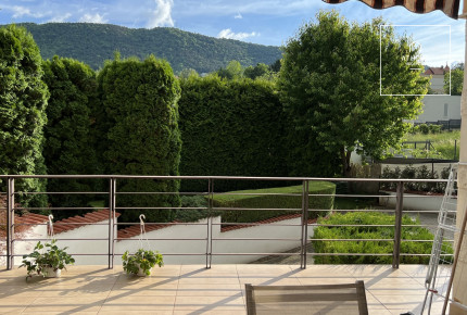 Garden-connected apartment with panoramic views in a green area for rent in the 3rd district of Budapest, Testvérhegy