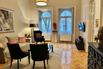 Renovated two-bedroom apartment available for rent in the 6th district of Budapest, Terézváros.