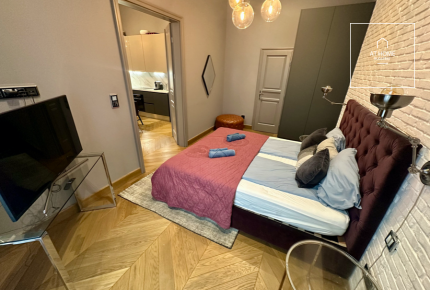 A premium two-bedroom apartment is available for rent in Budapest, 6th district, Terézváros.\"