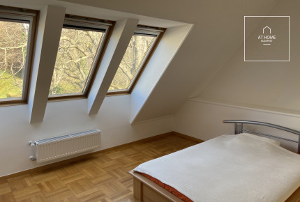 Two-bedroom panoramic apartment for rent in Budapest, 2nd district, Rézmál