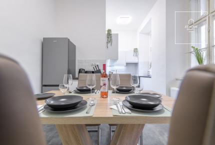 Newly built apartment with garden for rent in Budapest 6th district,  Külső-Terézváros