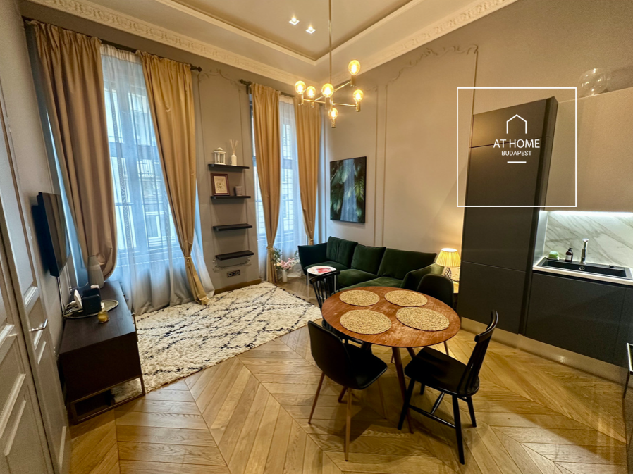 A premium twobedroom apartment is available for rent in Budapest, 6th