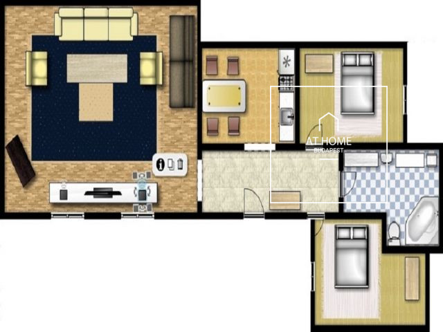 Napfényes lakás Budapest V. kerület, Belváros