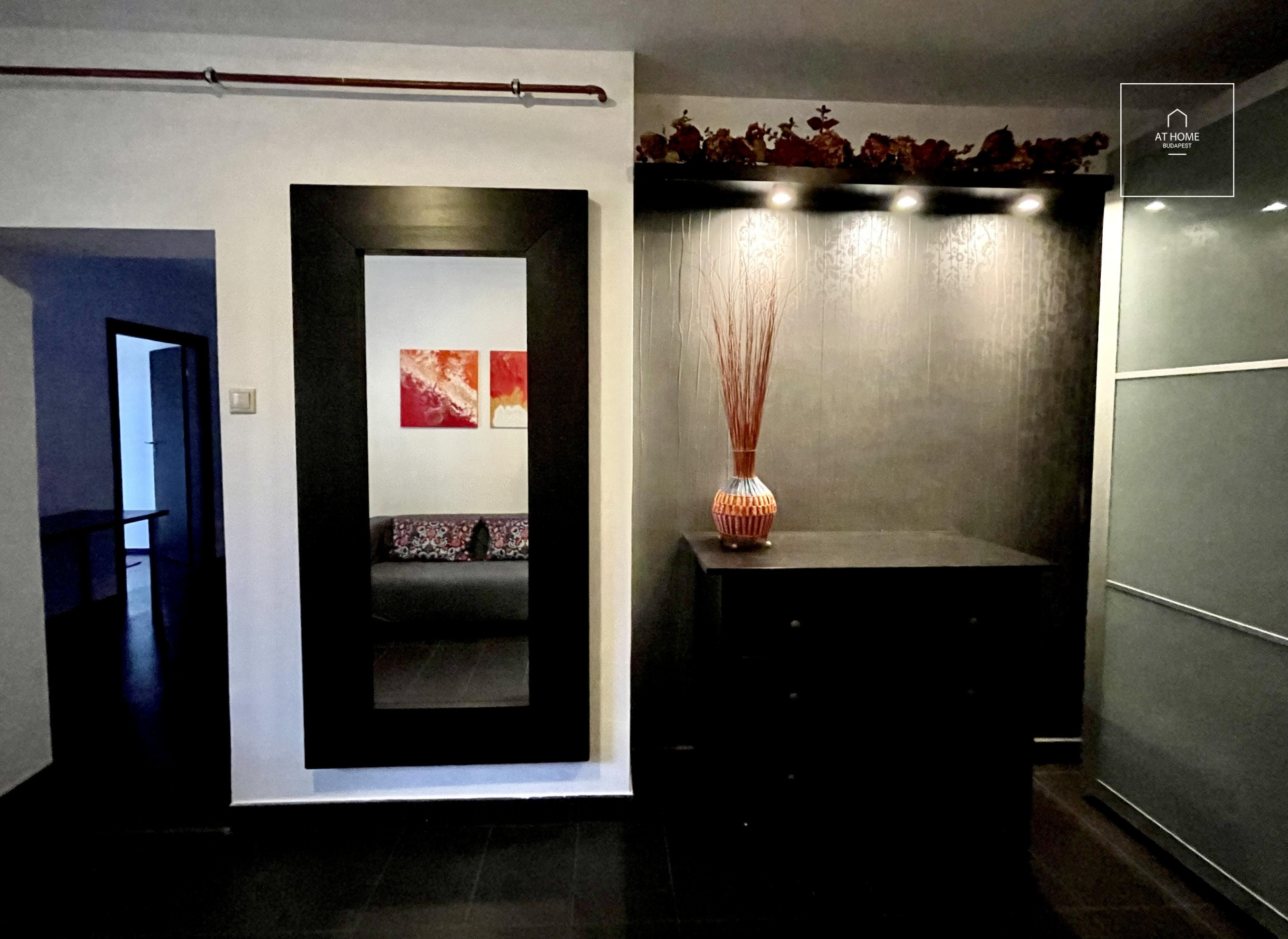 Spacious, beautiful penthouse apartment with large terrace and parking for rent Budapest 6th district, Downtown