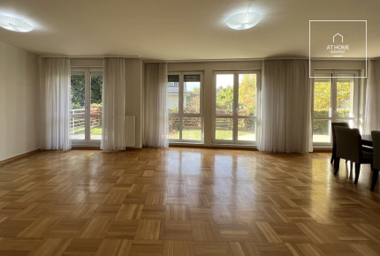 Four-bedroom garden-connected apartment for rent Budapest II. district, Rózsadomb