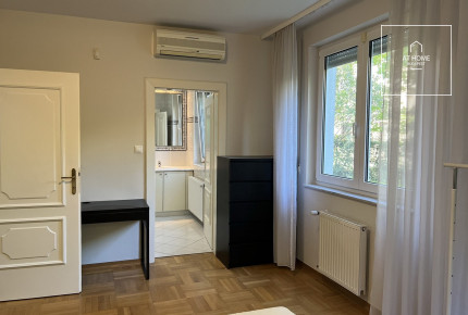 Four-bedroom garden-connected apartment for rent Budapest II. district, Rózsadomb