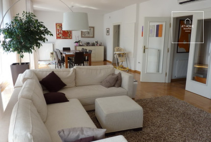 Four-bedroom garden-connected apartment for rent Budapest II. district, Rózsadomb