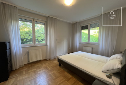 Three-bedroom garden-connected apartment for rent Budapest II. district, Rózsadomb