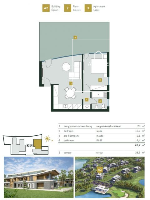 Elegant apartment for sale, Kehidakustány