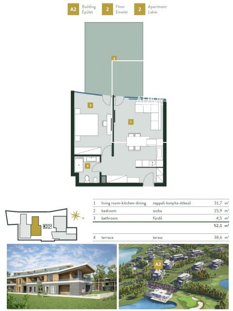 Exclusive apartment for sale, Kehidakustány