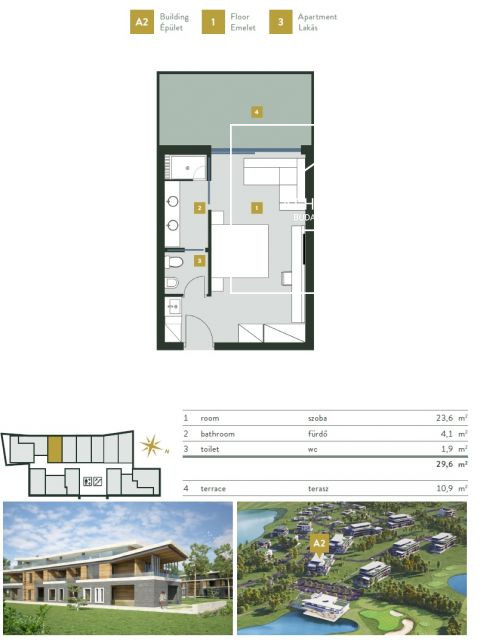 Wonderful apartment for sale  II/A. district, Kehidakustány