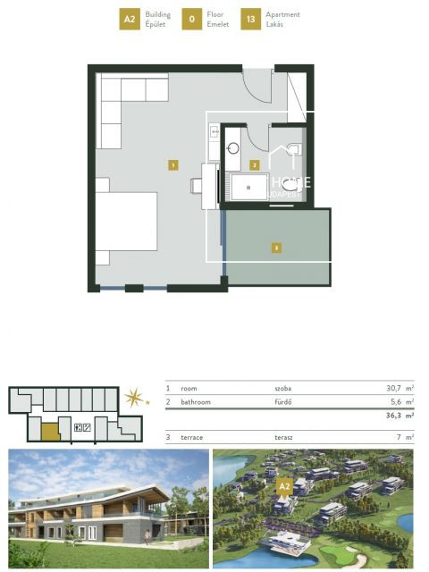 Charming apartment for sale  II/A. district, Kehidakustány