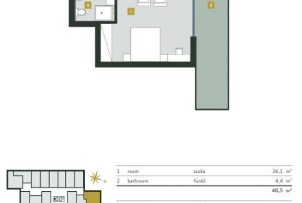 Stunning apartment for sale  II/A. district, Kehidakustány