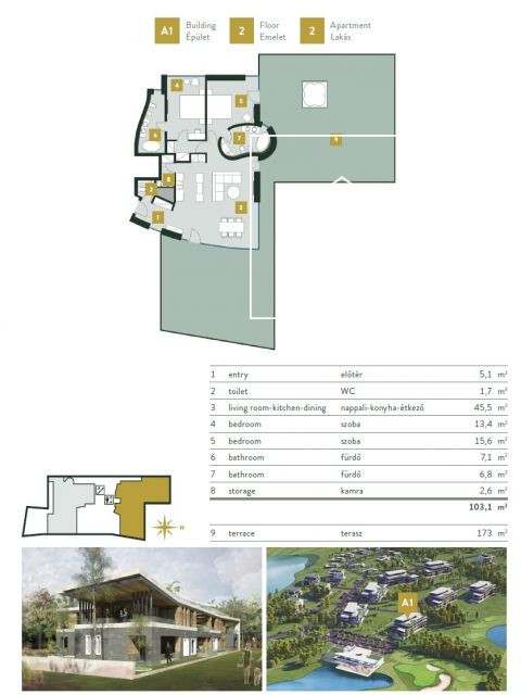 Beautiful apartment for sale  II/A. district, Kehidakustány