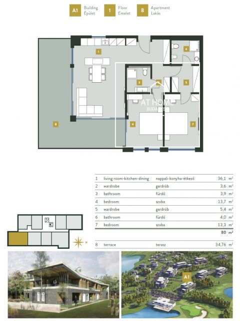 Exclusive apartment for sale  II/A. district, Kehidakustány