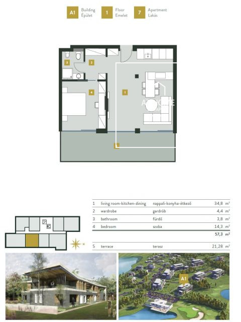 Elegant apartment for sale  II/A. district, Kehidakustány