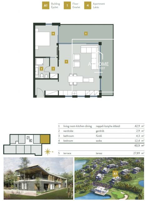 Sunny apartment for sale  II/A. district, Kehidakustány