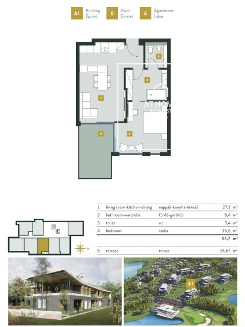 Elegant apartment for sale  II/A. district, Kehidakustány