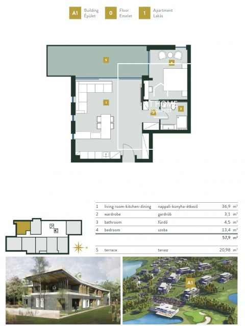 Elegant apartment for sale , Kehidakustány