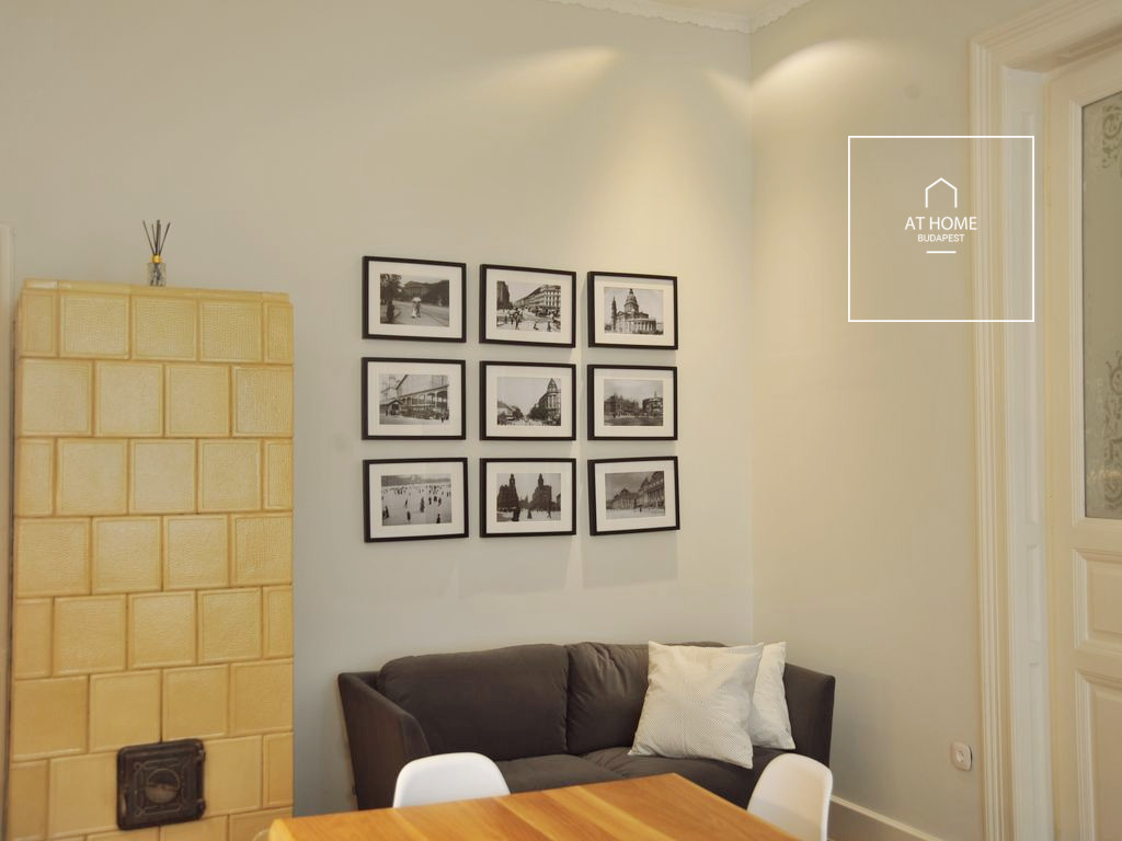 Fully furnished 133 sqm, 3-bedroom apartment for rent in the 6th district