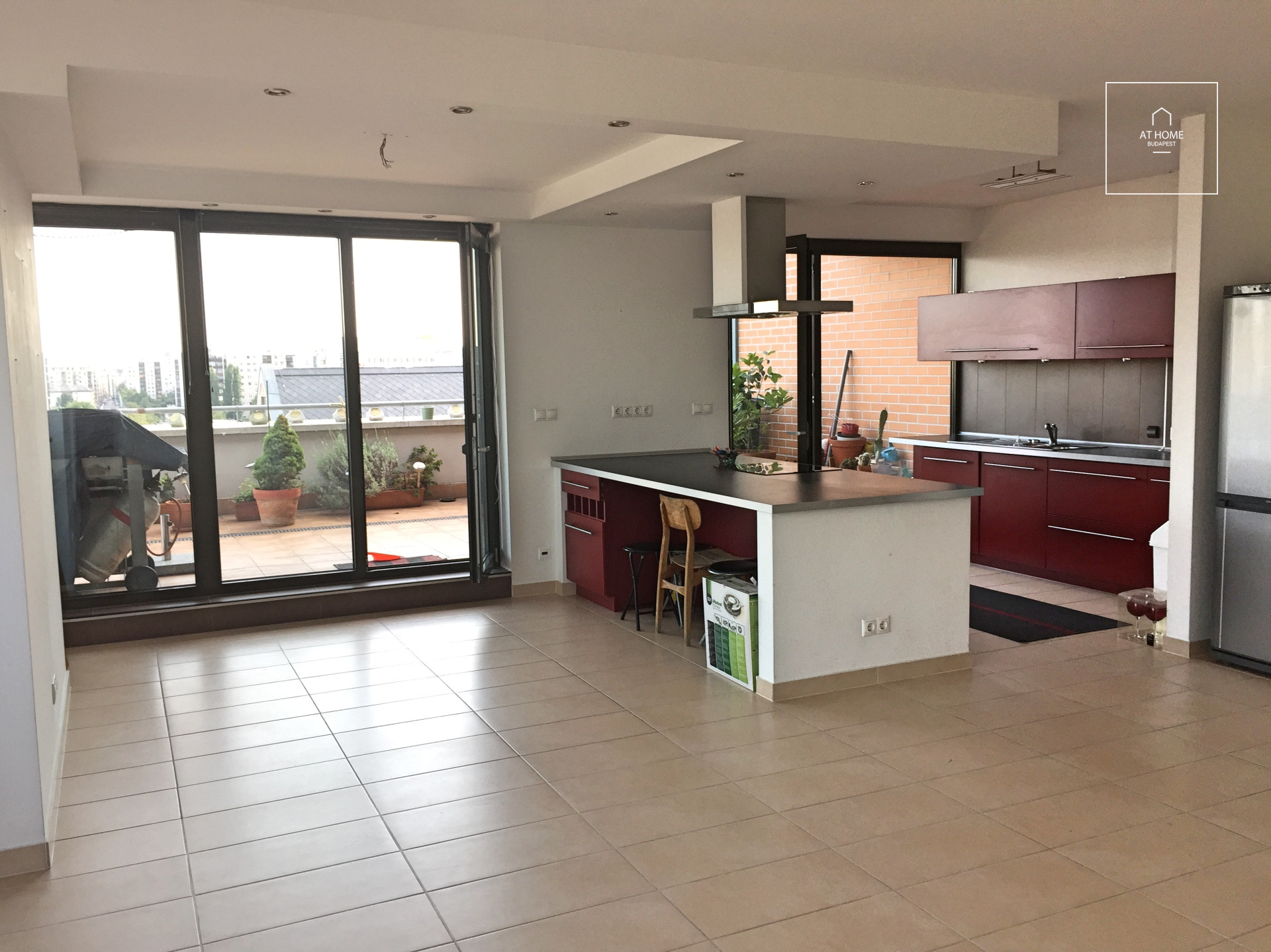 Apartment with an amazing view is for rent in Budapest XIII. district