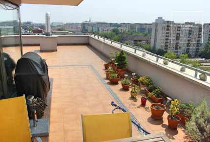 Apartment with an amazing view is for rent in Budapest XIII. district