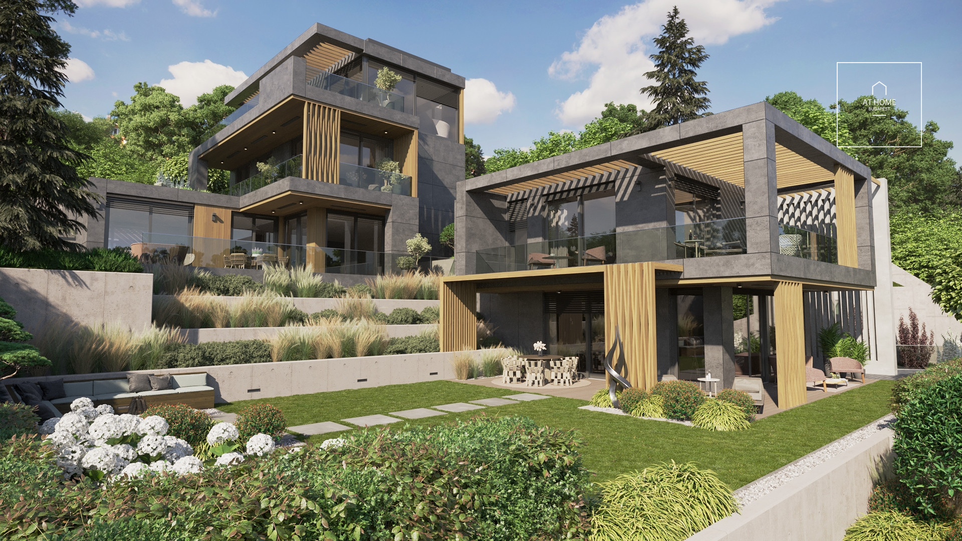 Exkluzív újépítésű villa lakás eladó Budapest, 12. kerület, Mártonhegy