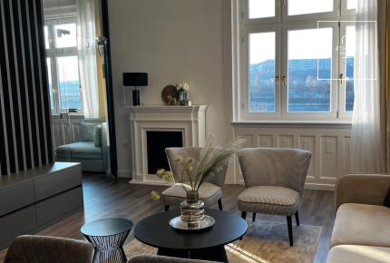 Luxury apartment with Danube panorama for rent in Budapest 13h district, Újlipótváros