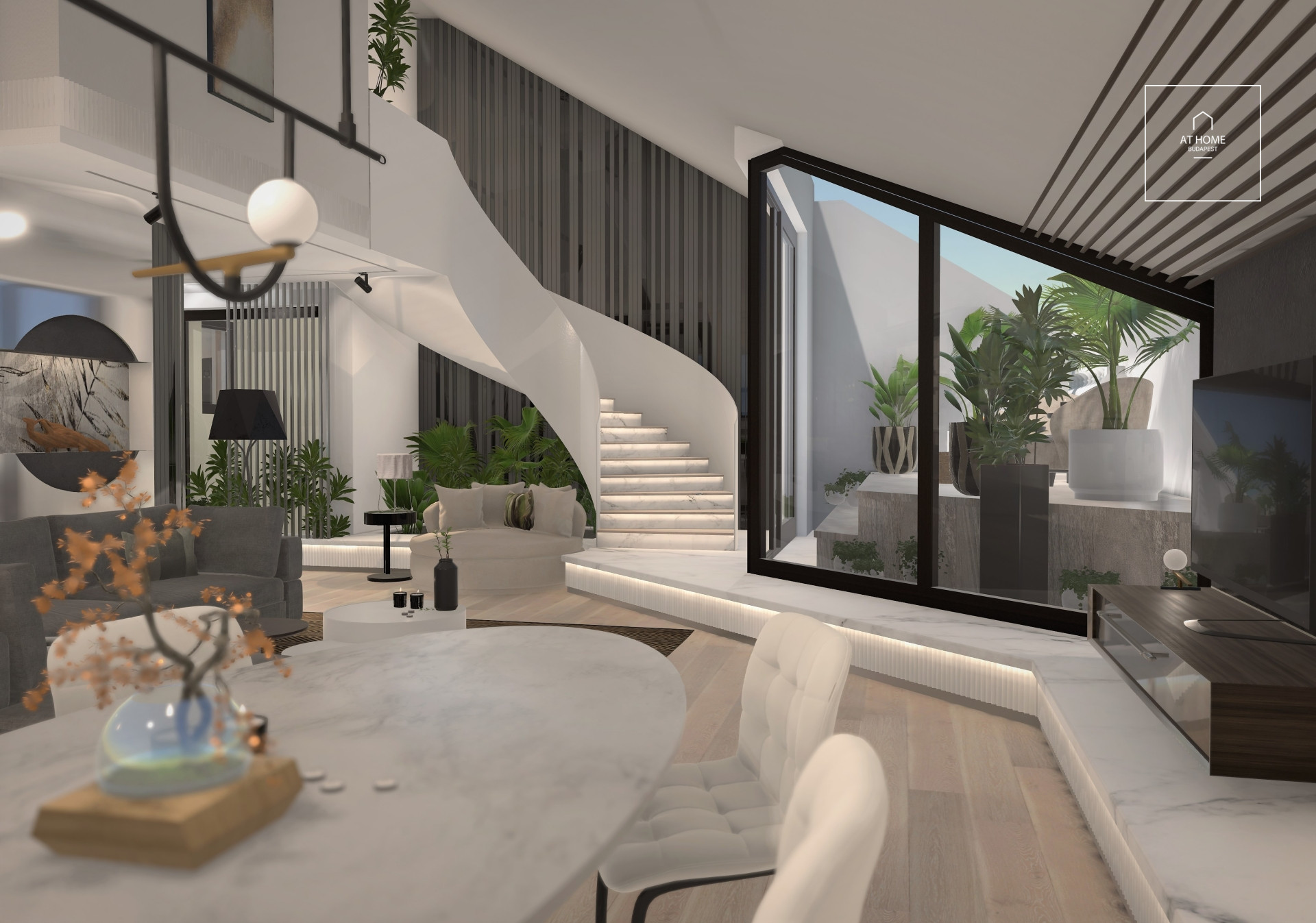 Exkluzív újépítésű duplex lakás Budapest, 6. kerület