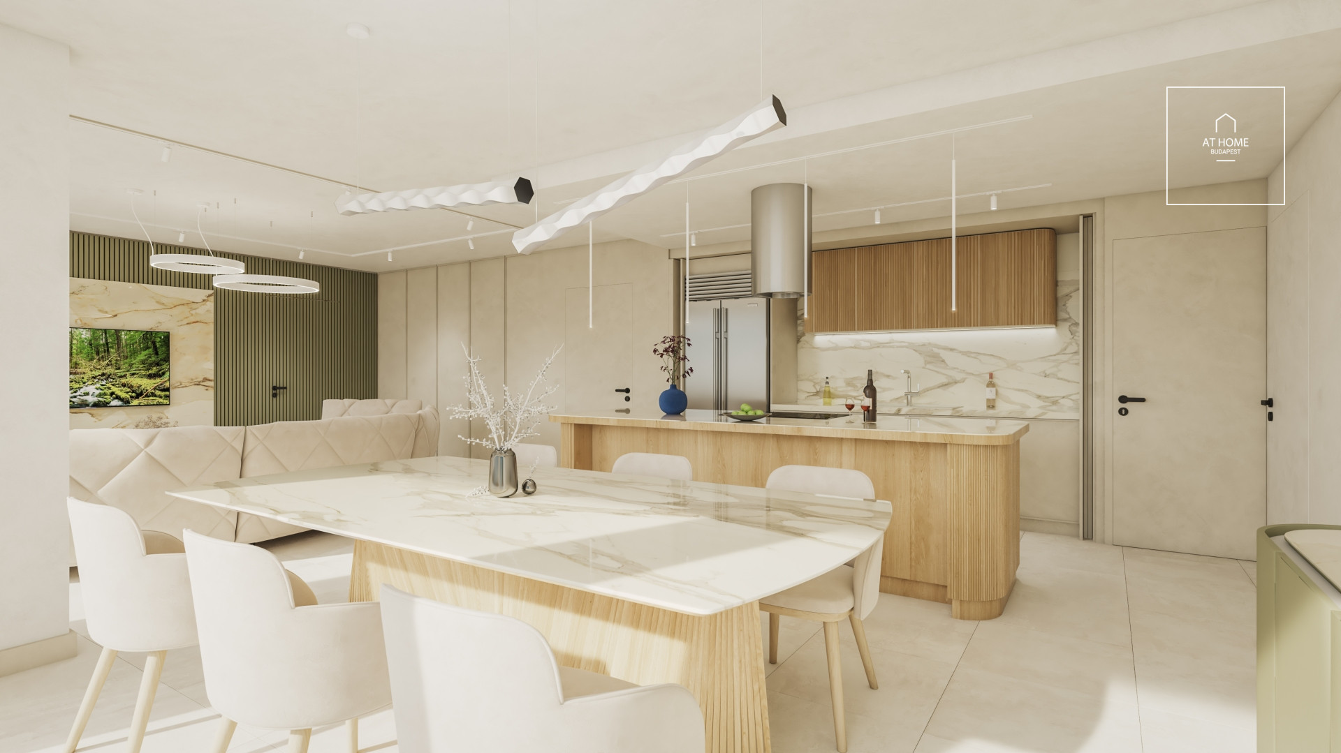 Newly built luxury apartment with panorama in the heart of the II. district