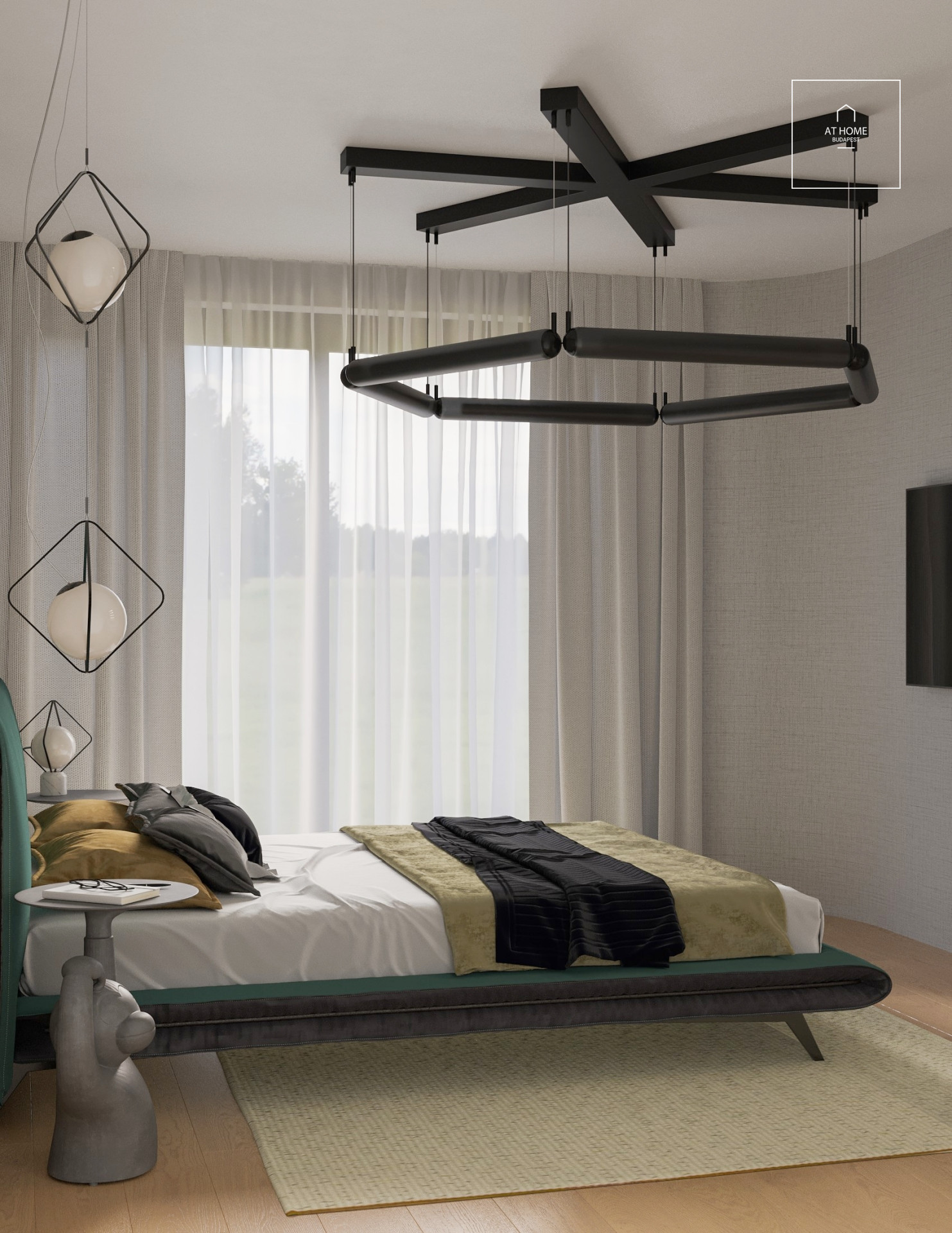 Newly built luxury apartment with panorama in the heart of the II. district