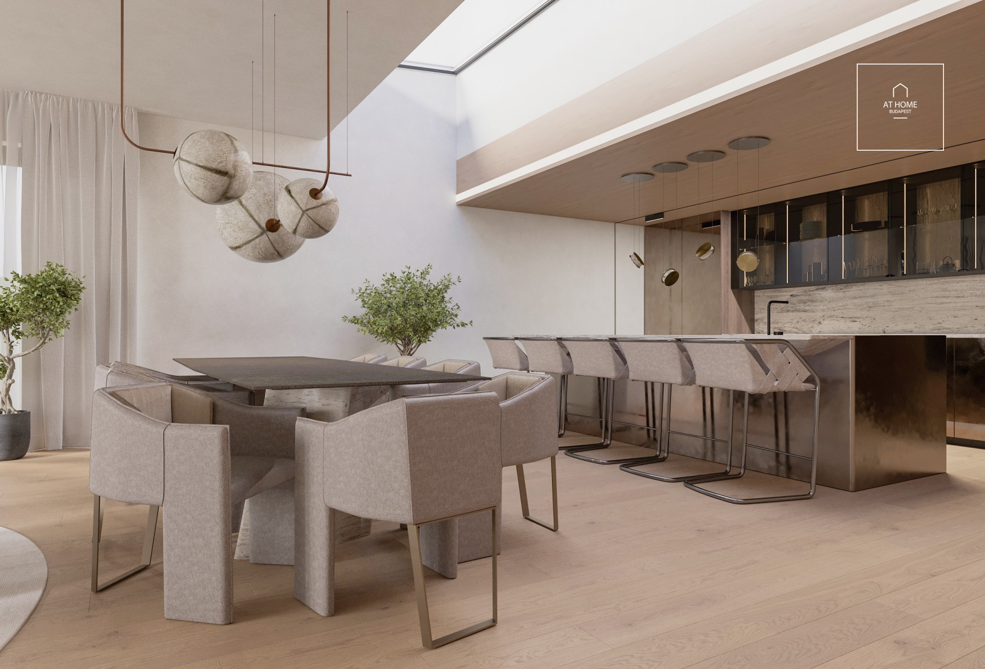 Newly built luxury apartment with panorama in the heart of the II. district