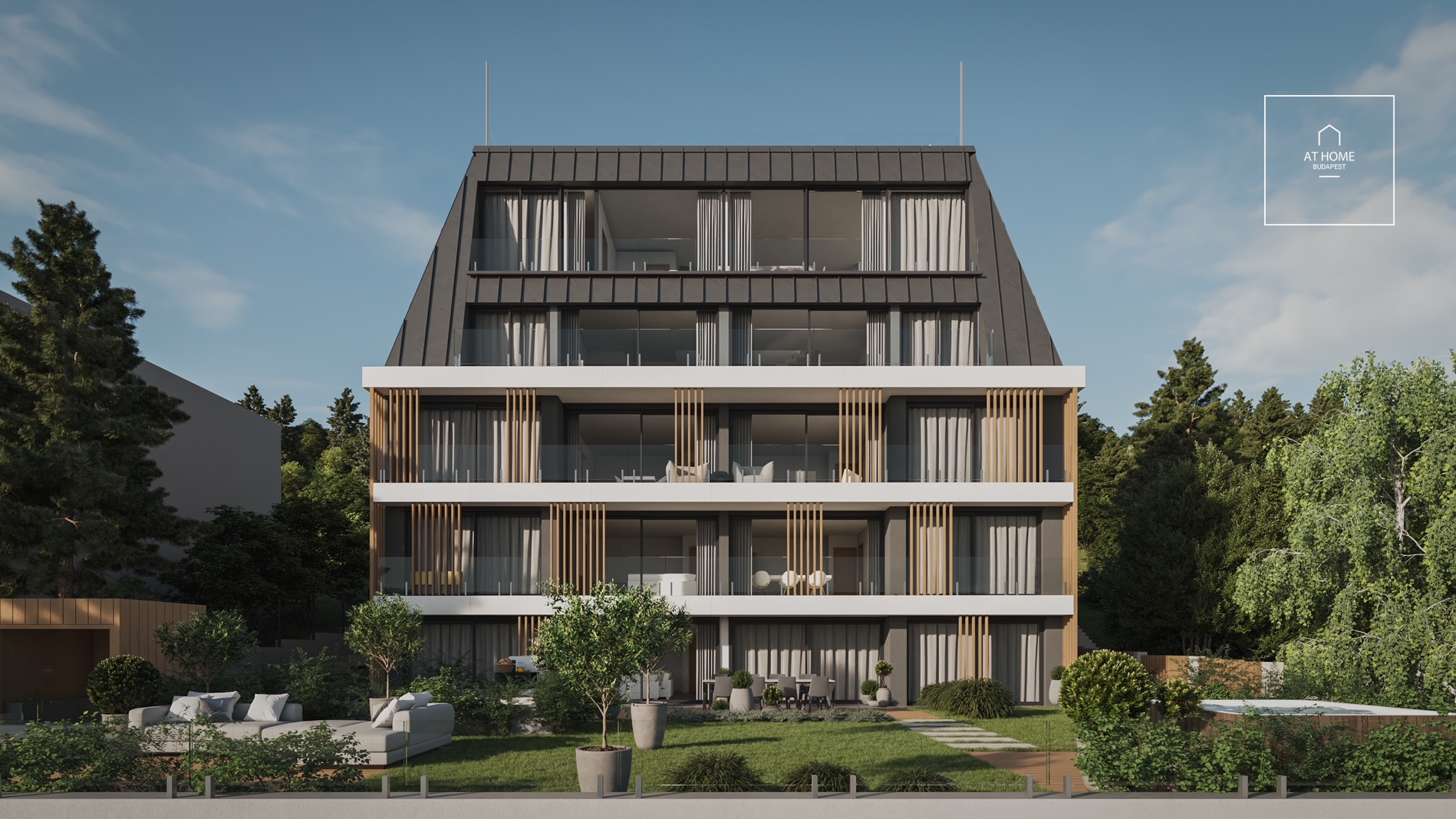 Newly built luxury apartment with panorama in the heart of the II. district