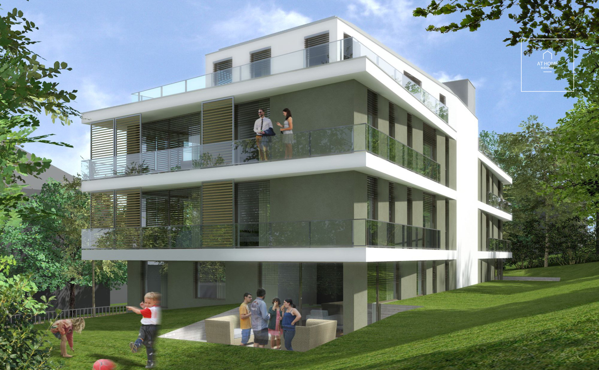 Newly built 7-apartment apartment building for rent Budapest II. district Vérholom