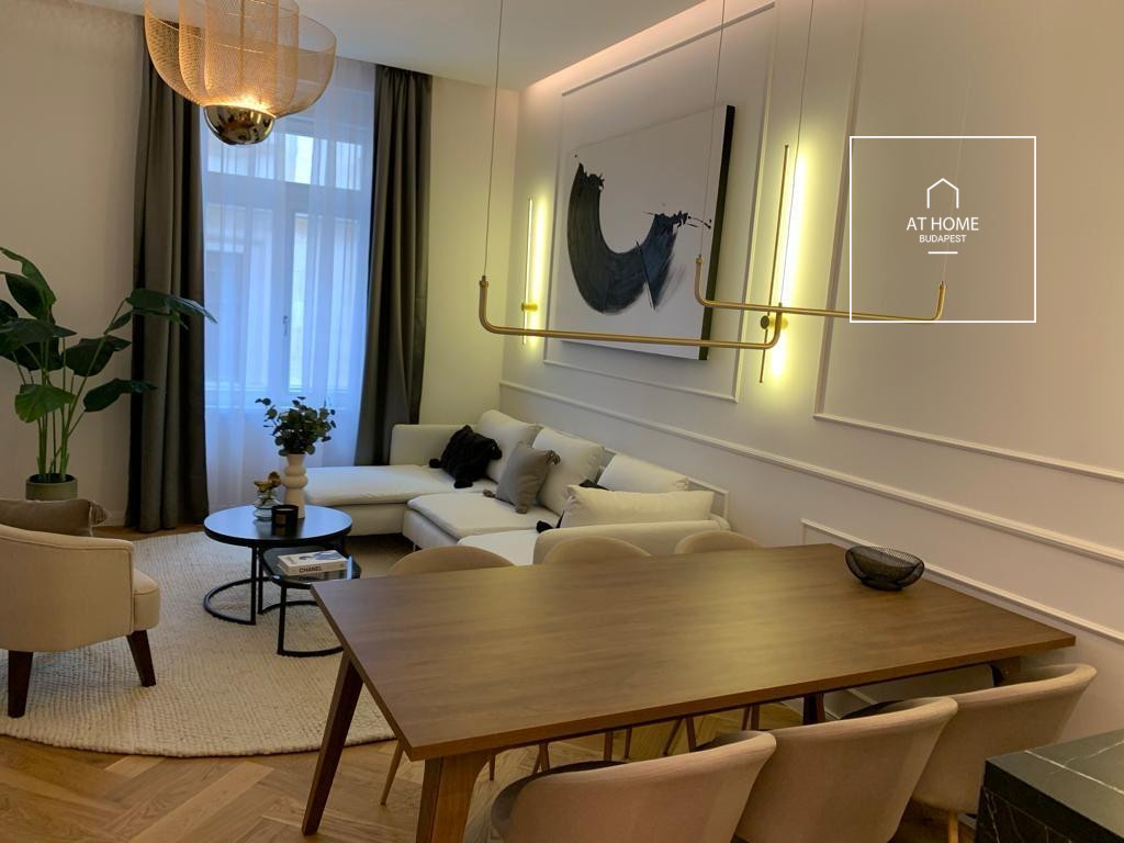 Premium three-bedroom apartment available for rent in the city center Budapest 5th district