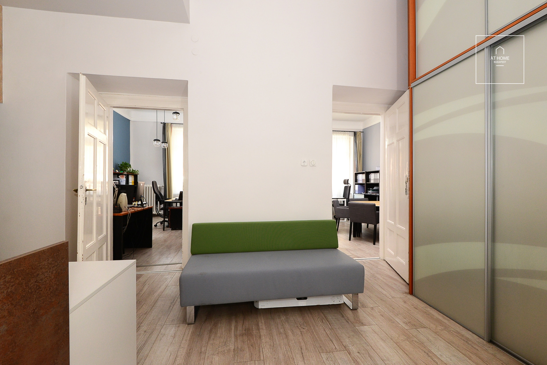 A renovated one-bedroom apartment is available for rent in the 5th district of Budapest, in Lipótváros