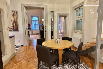 Renovated two-bedroom apartment available for rent in the 6th district of Budapest, Terézváros.