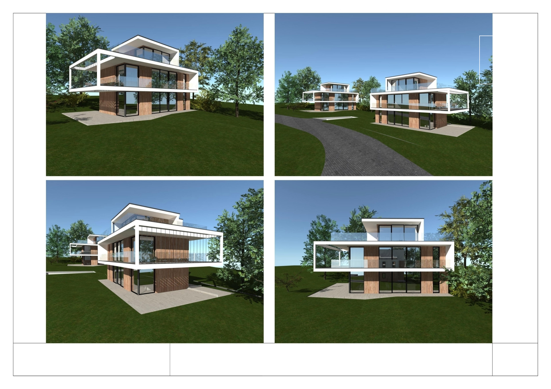 Flat plot next to forest with existing building permit for sale