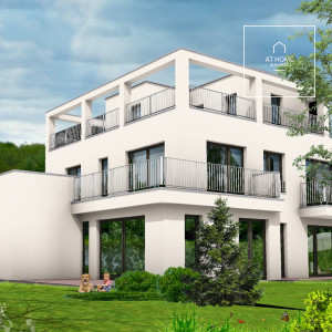 Newly built, green area, garden-connected apartment for sale in the 12th district of Budapest, Svábhegy.