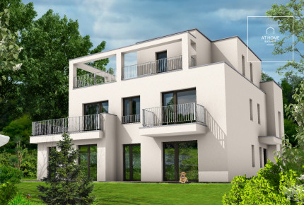 Newly built, green area, garden-connected apartment for sale in the 12th district of Budapest, Svábhegy.