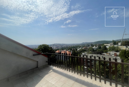 Panoramic three-bedroom apartment for rent in the 2nd district of Budapest, Rézmál.