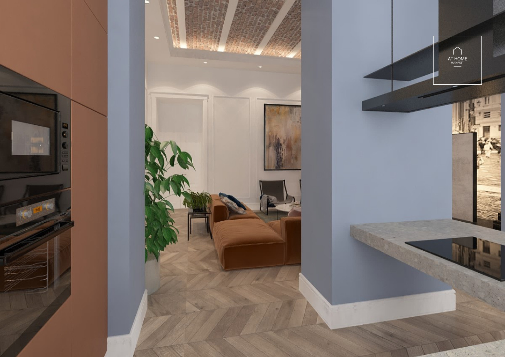 Exclusive apartment with panoramic view for rent in Budapest, District VI, Terézváros