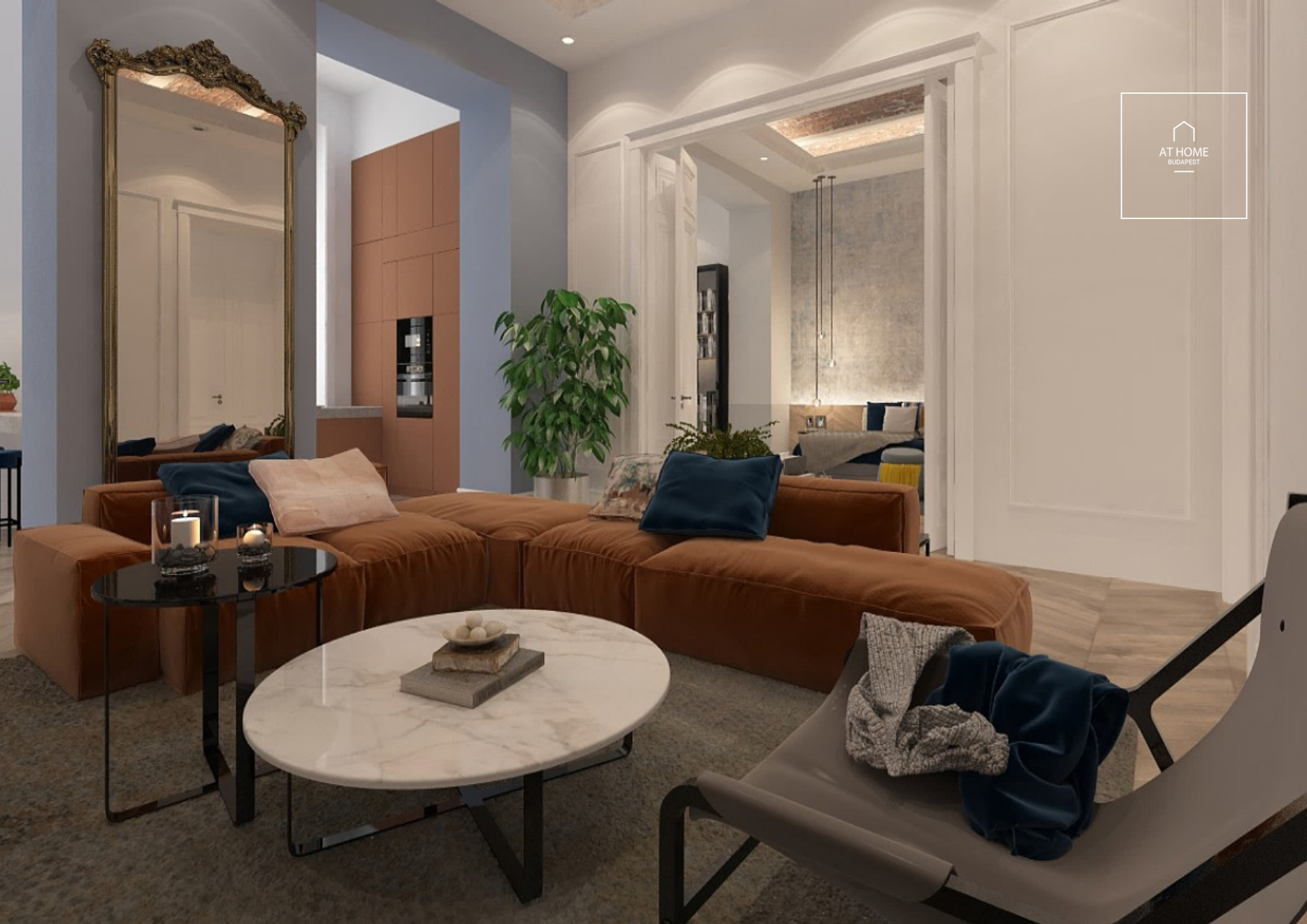 Exclusive apartment with panoramic view for rent in Budapest, District VI, Terézváros