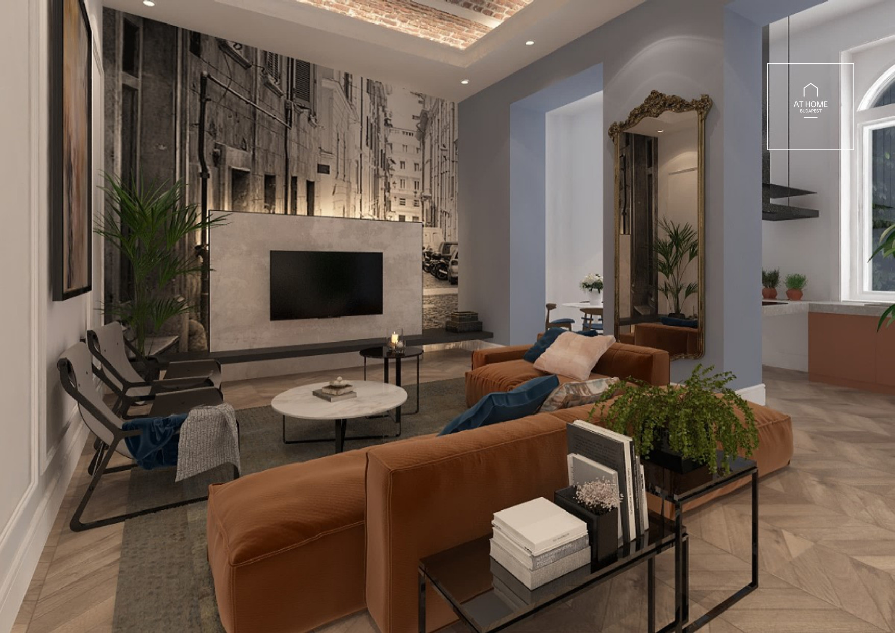 Exclusive apartment with panoramic view for rent in Budapest, District VI, Terézváros