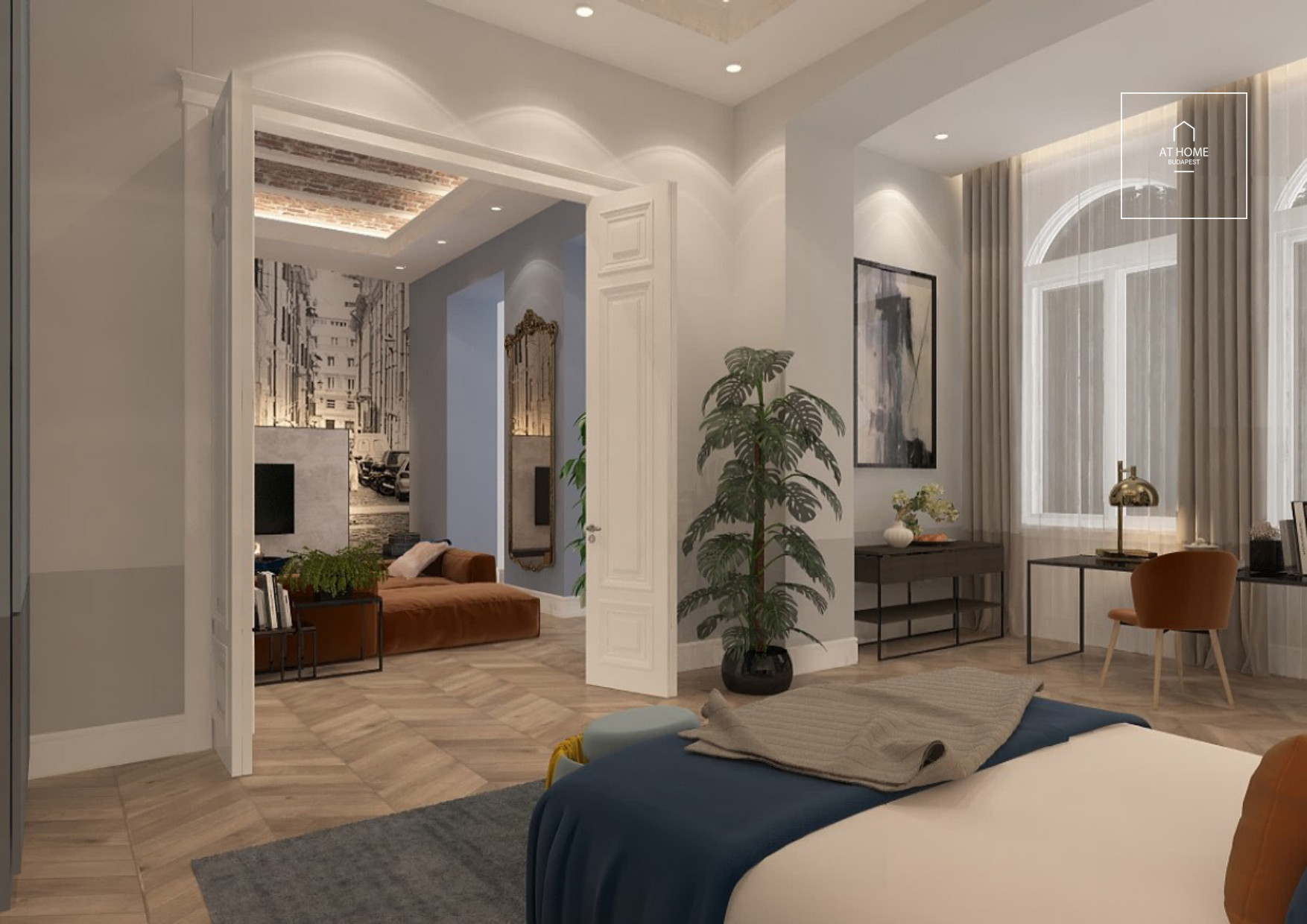 Exclusive apartment with panoramic view for rent in Budapest, District VI, Terézváros